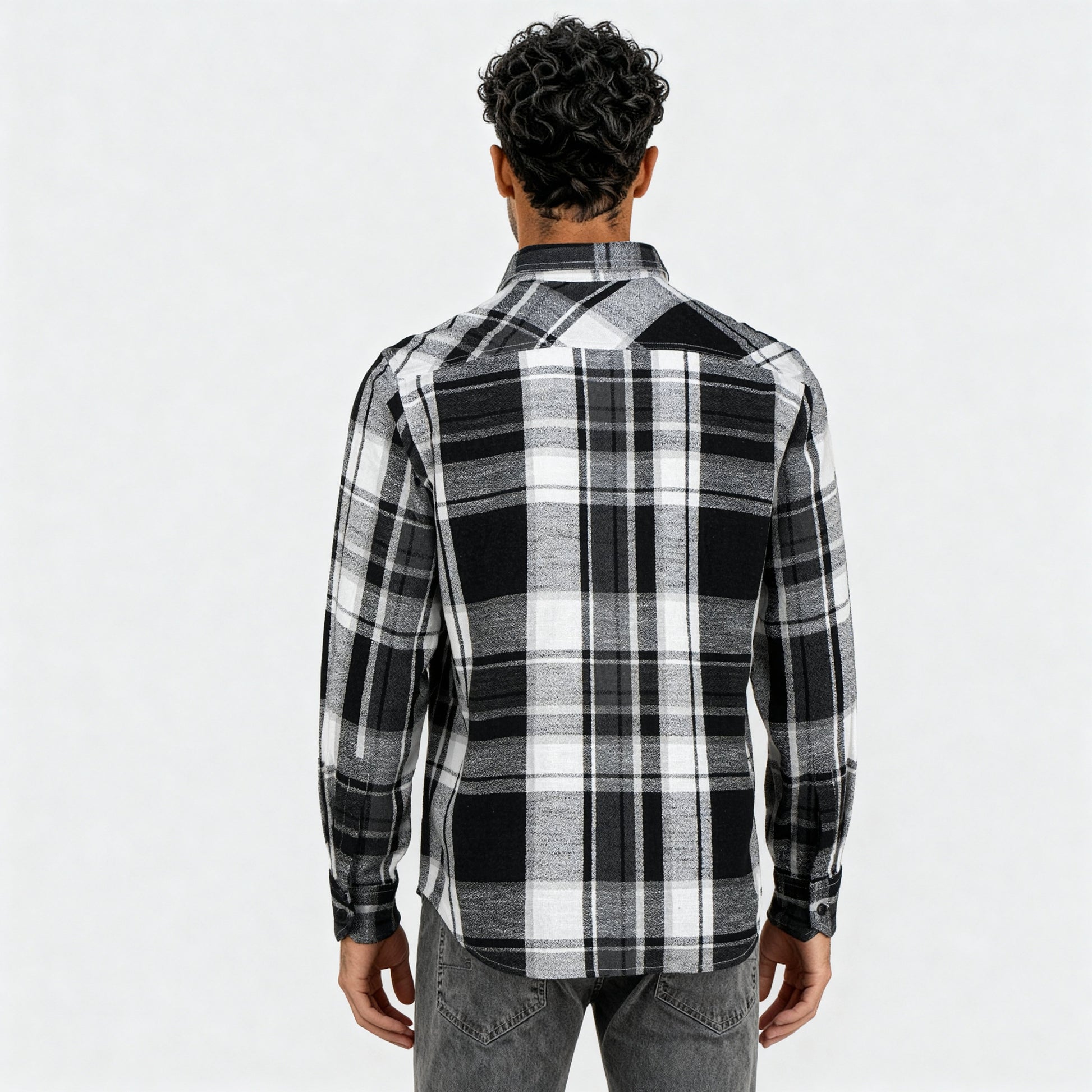 Cotton Double Pocket Checkered Lumber Jack Shirt