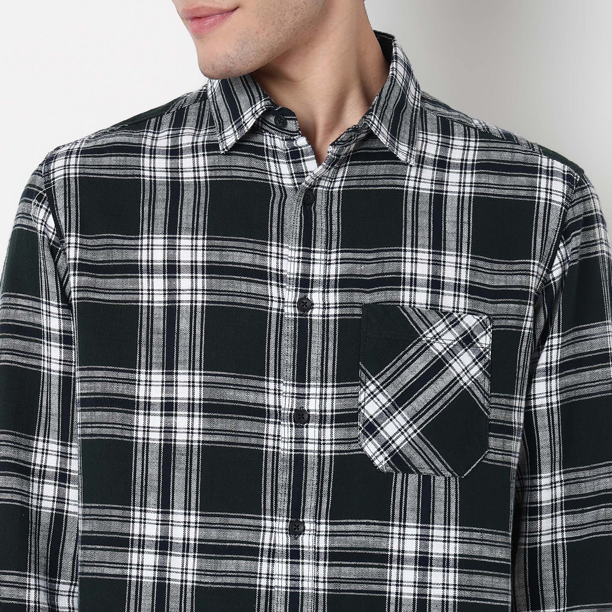 Cotton Checkered Victor Shirt