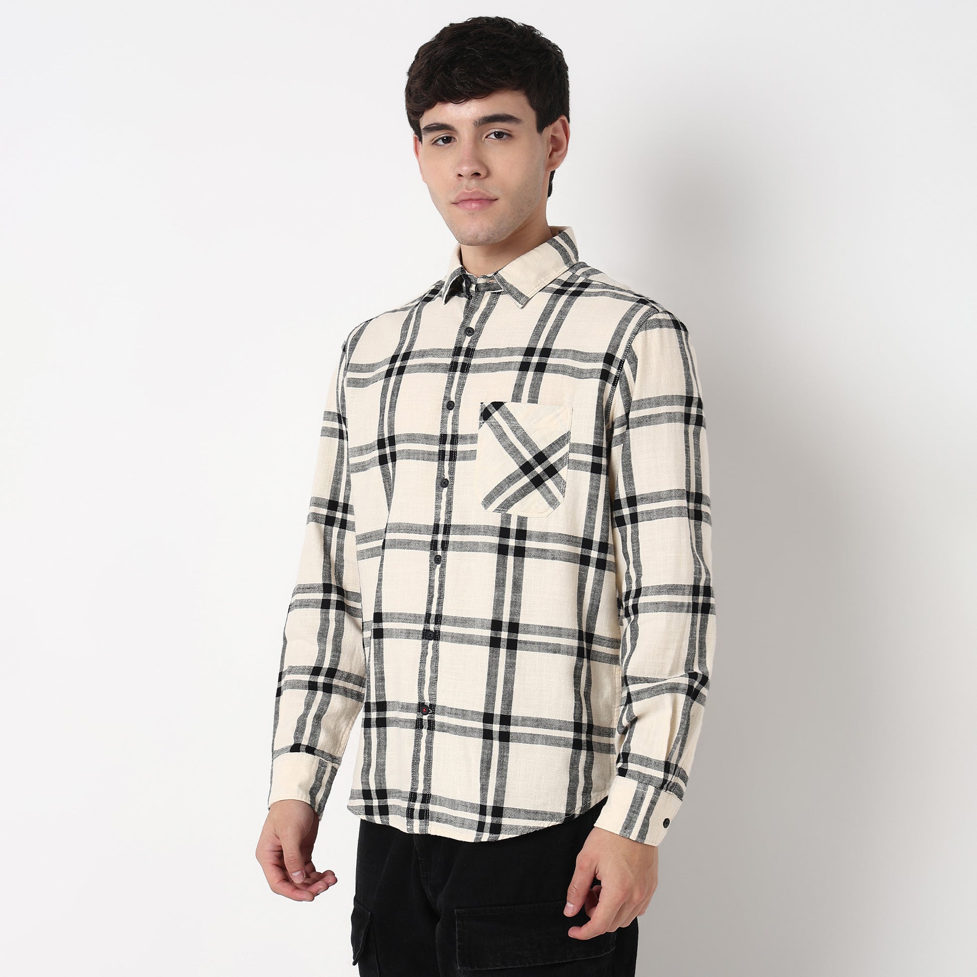 Cotton Checkered Victor Shirt