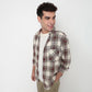 Buy Men Regular Fit Checkered Full Sleeve Shirt  - Style Union