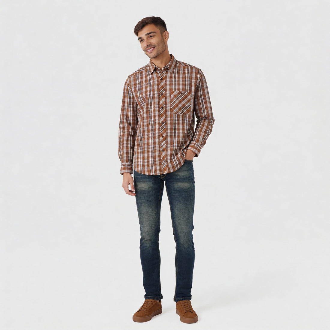 Cotton Checkered Victor Shirt