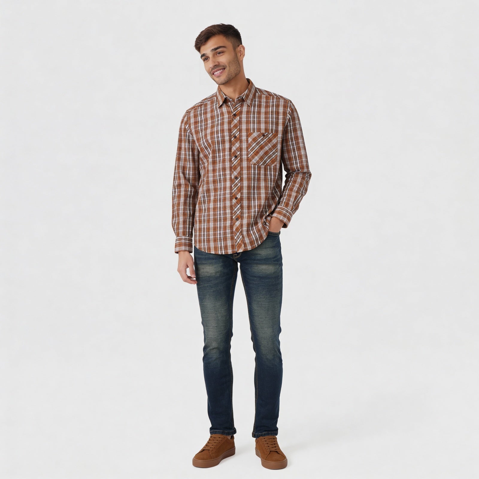 Cotton Checkered Victor Shirt