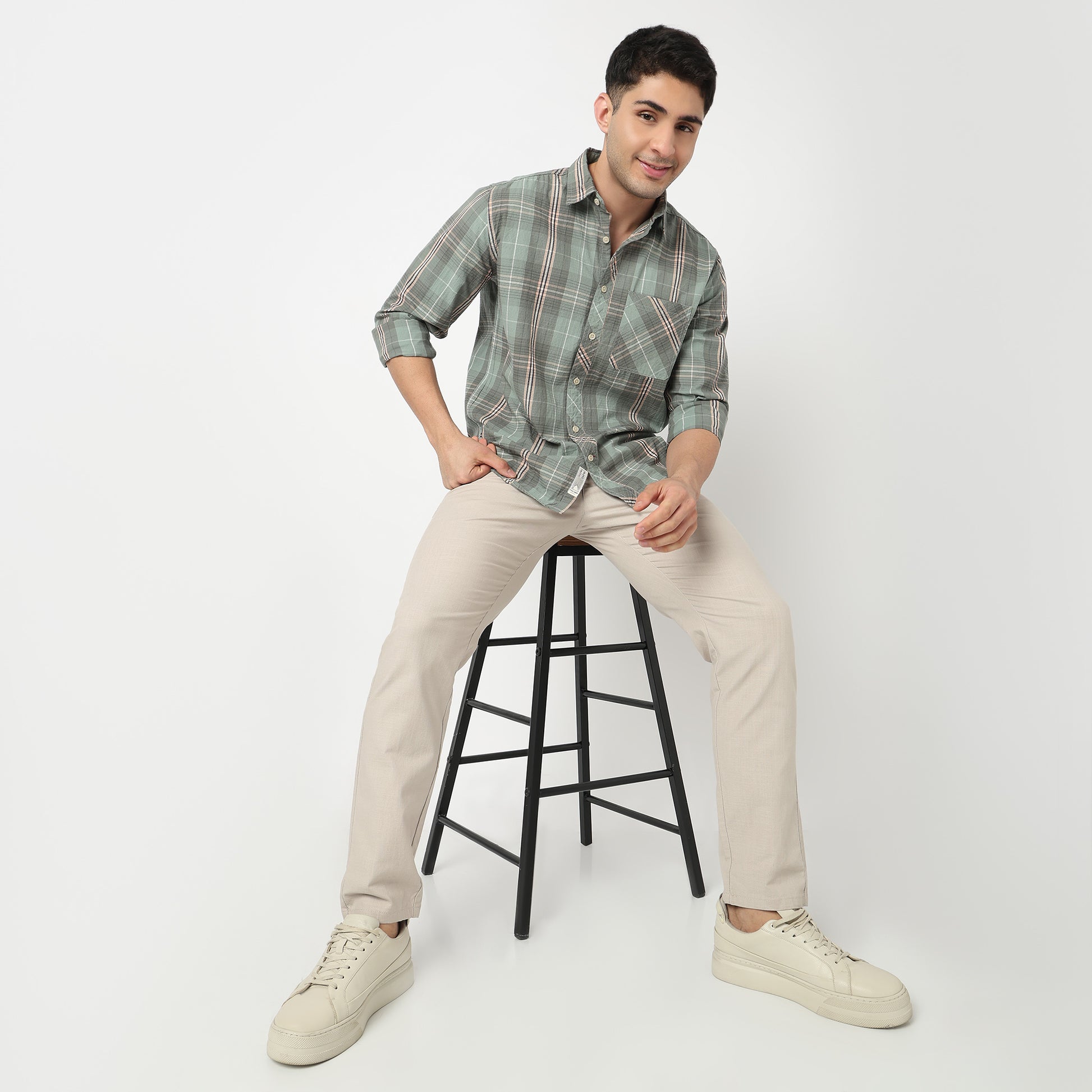 Cotton Checkered Victor Shirt