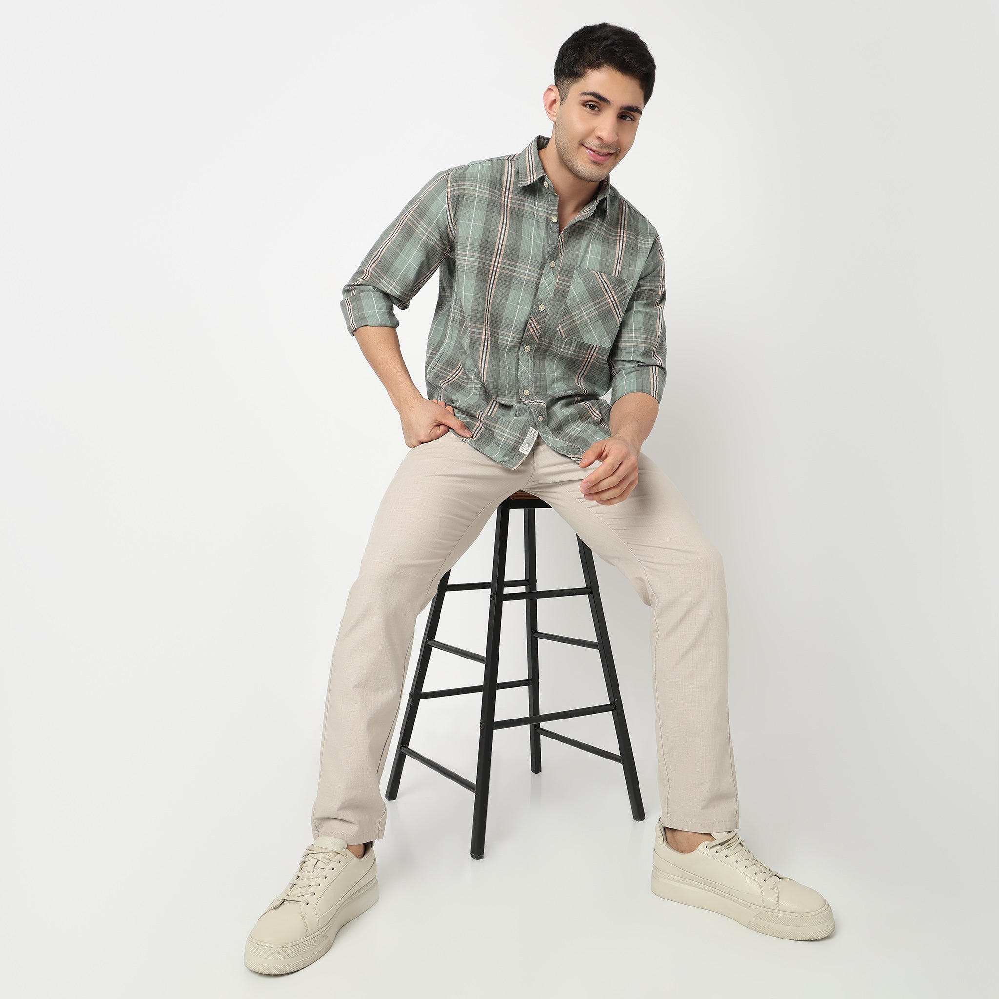 Cotton Checkered Victor Shirt