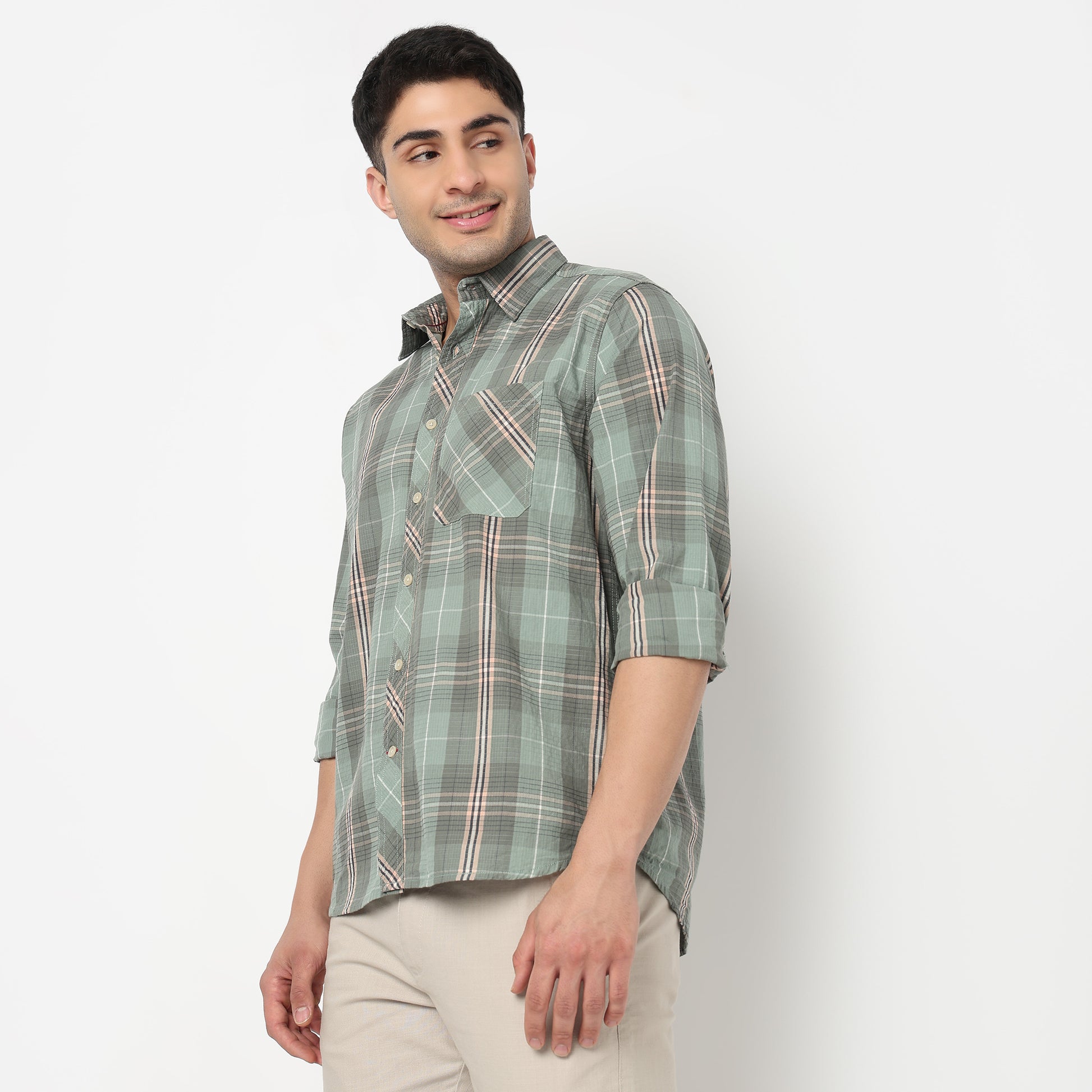 Cotton Checkered Victor Shirt