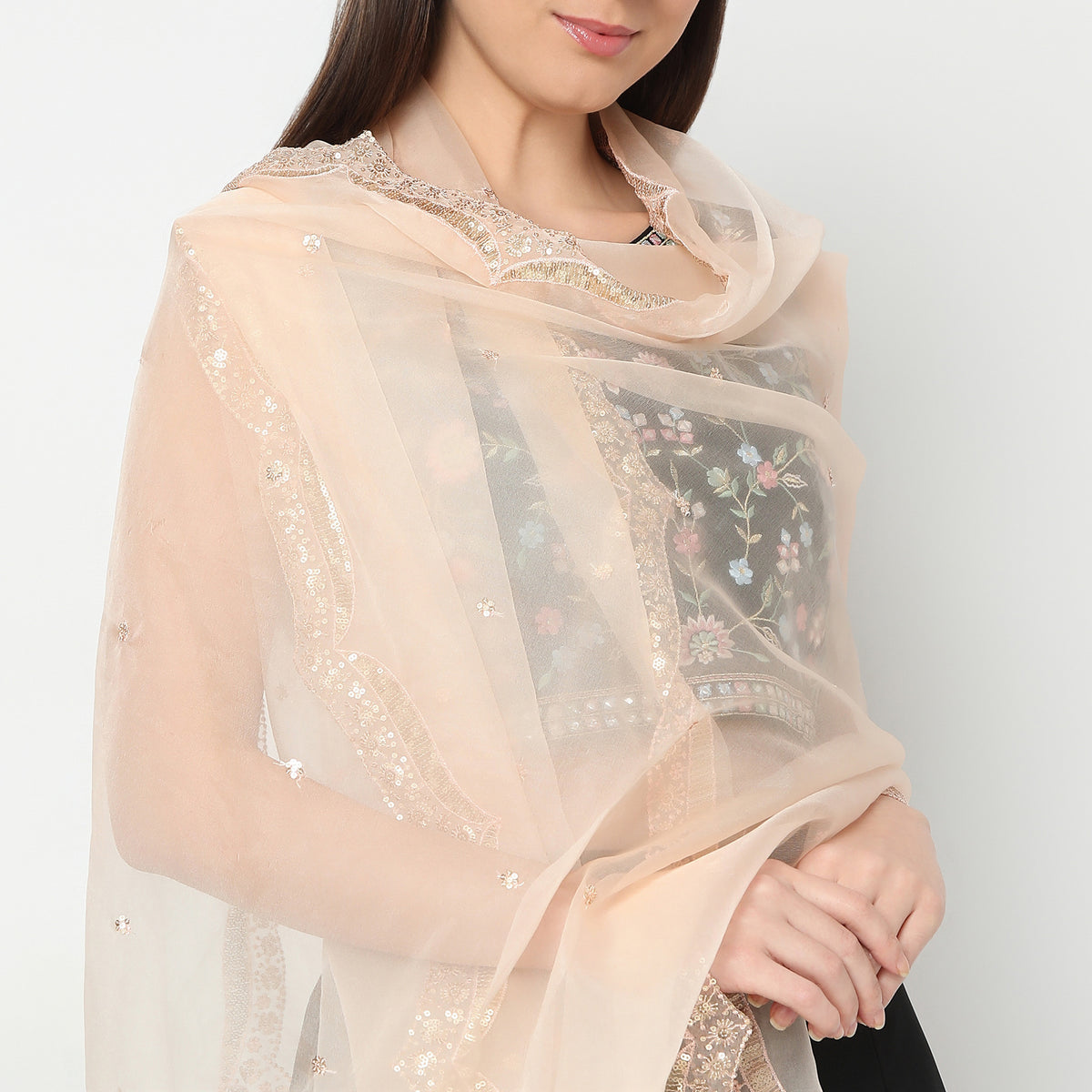 Polyester Embellished Dupatta