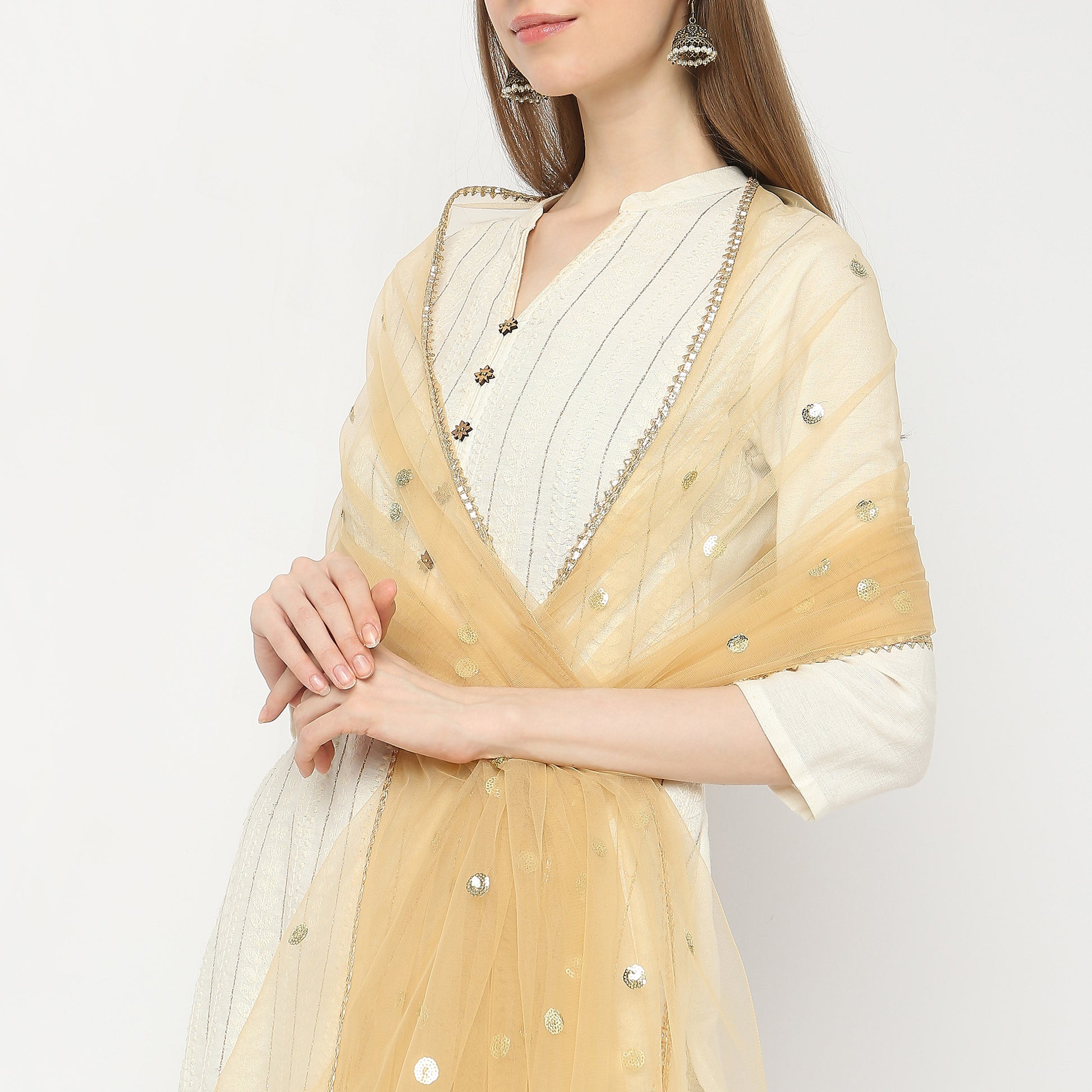 Polyester Embellished Dupatta