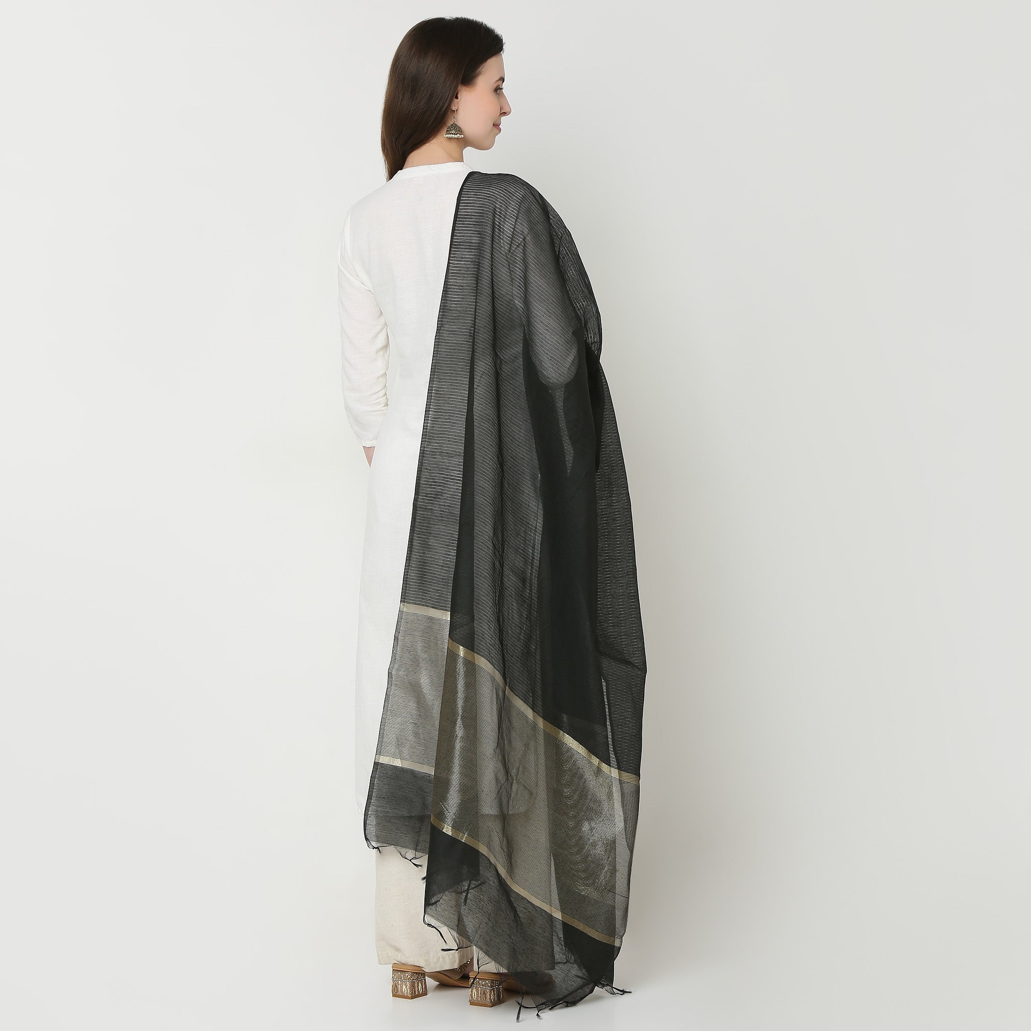 Golden Zari Dupatta