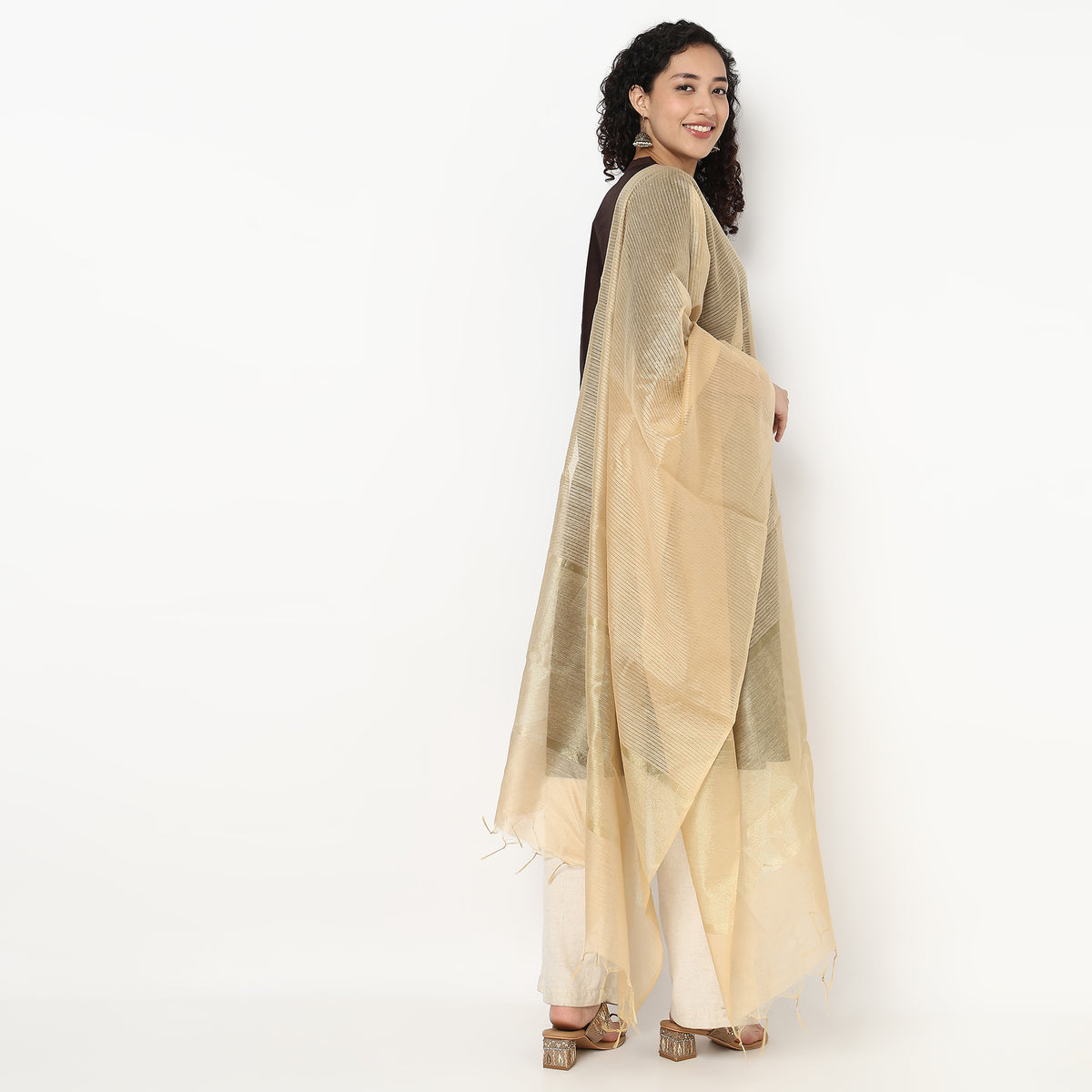 Golden Zari Dupatta