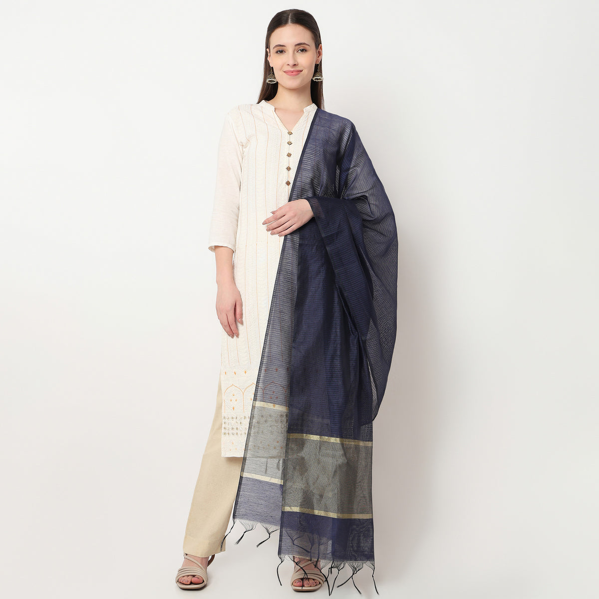 Golden Zari Dupatta