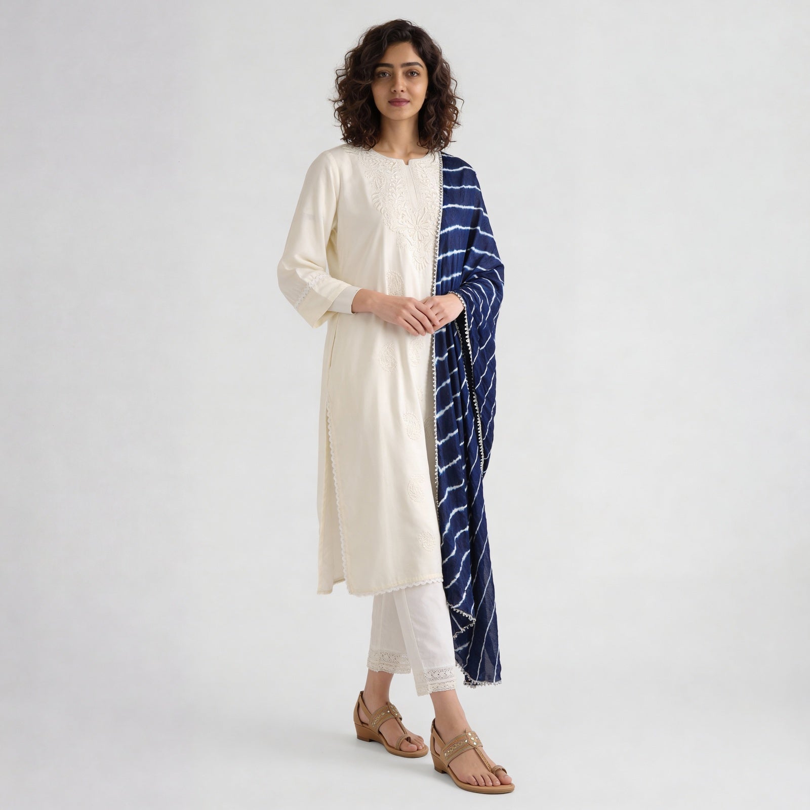 Tie- Dye Poly Silk Dupatta