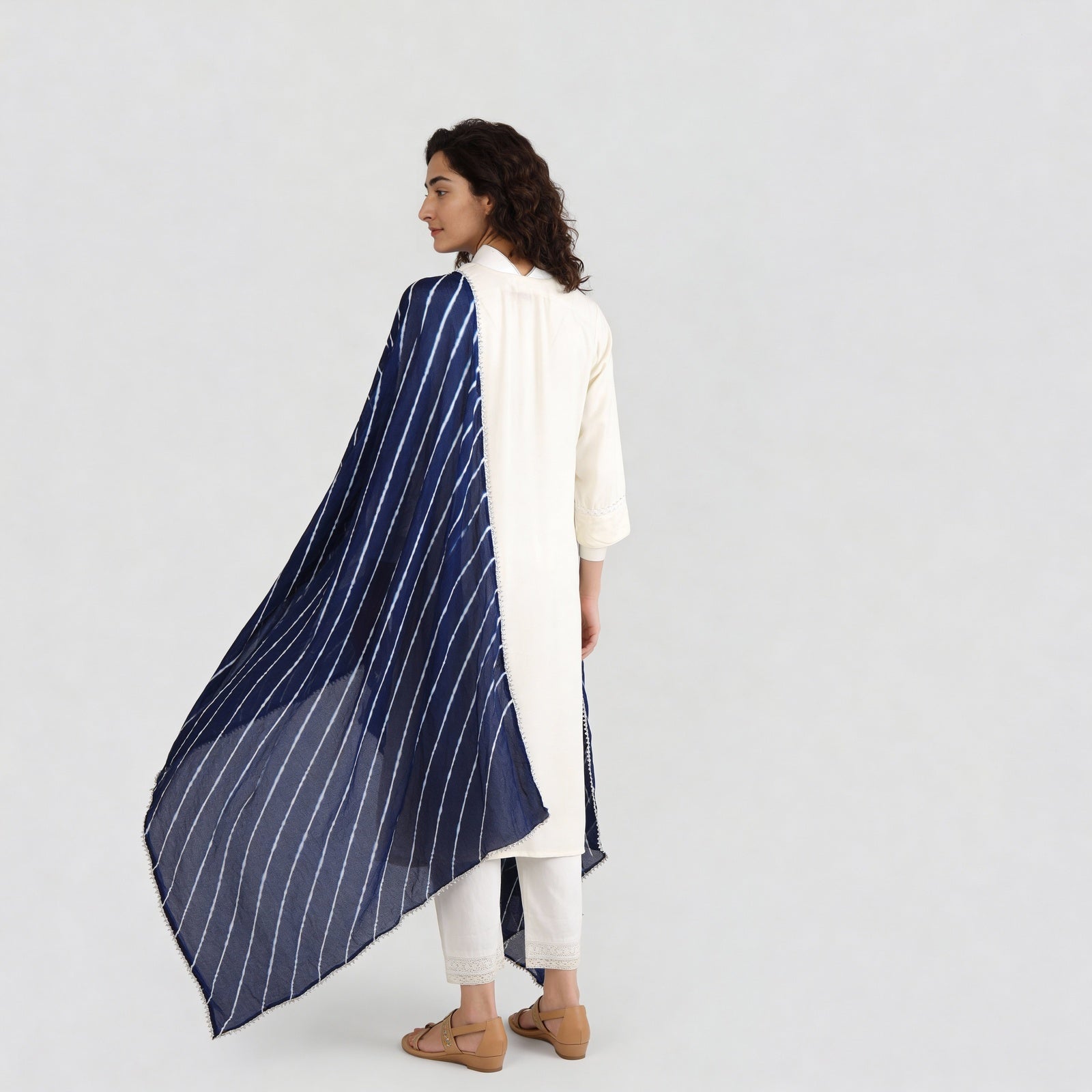 Tie- Dye Poly Silk Dupatta