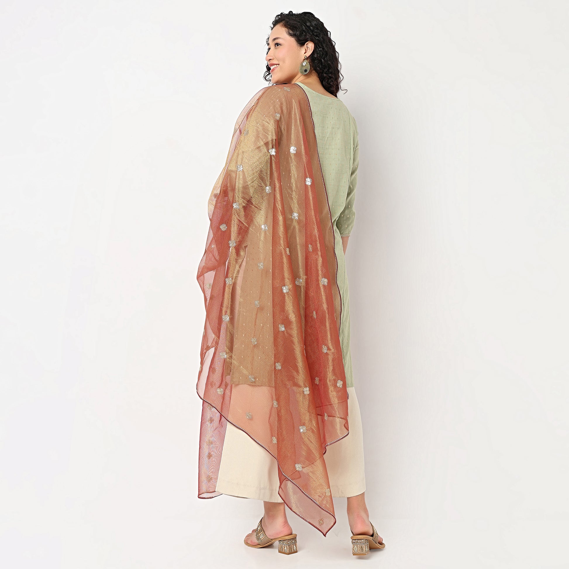 Embroidered Polyester Dupatta