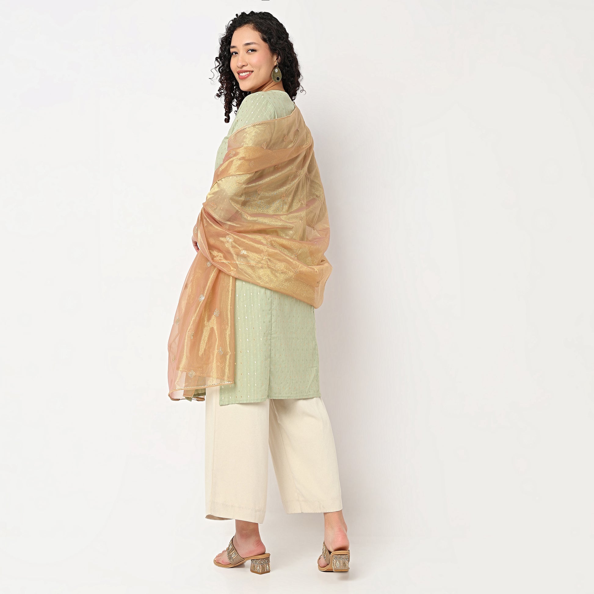 Embroidered Polyester Dupatta