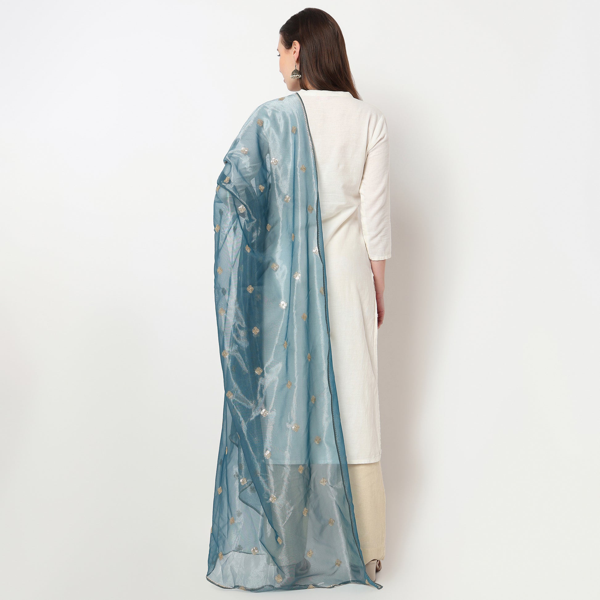 Embroidered Polyester Dupatta