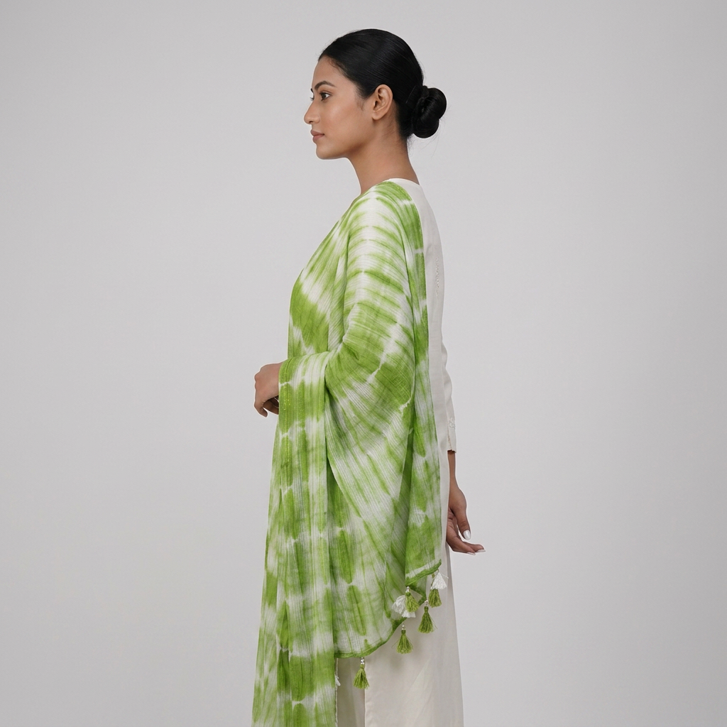 Cotton Printed Shibori Dupatta
