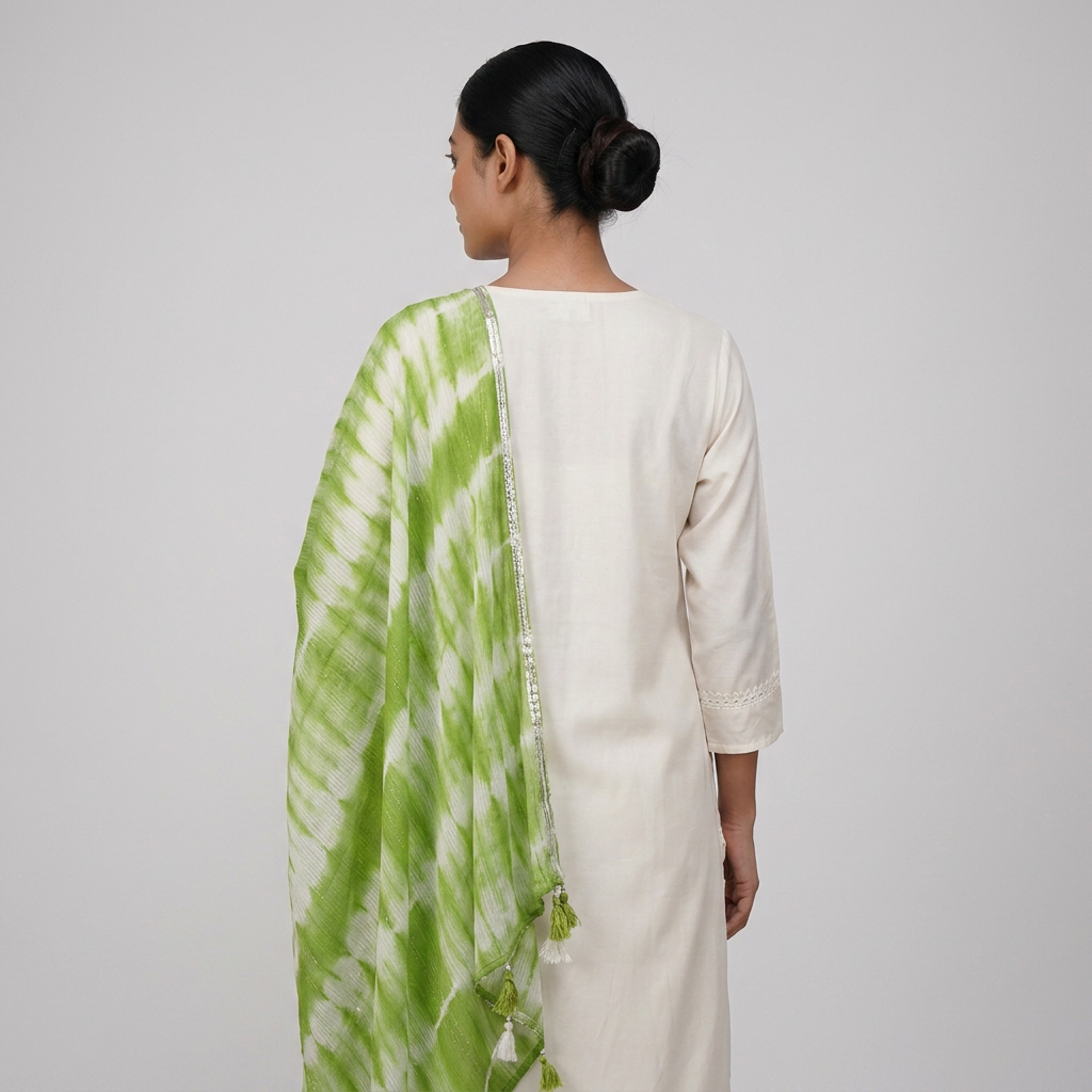 Cotton Printed Shibori Dupatta