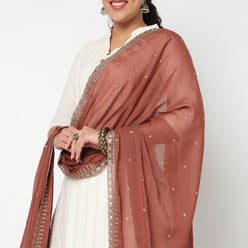 Embellished Poly Silk Dupatta