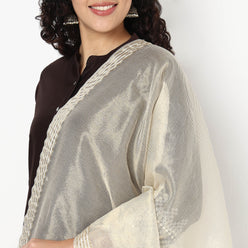 Striped Zari Dupatta