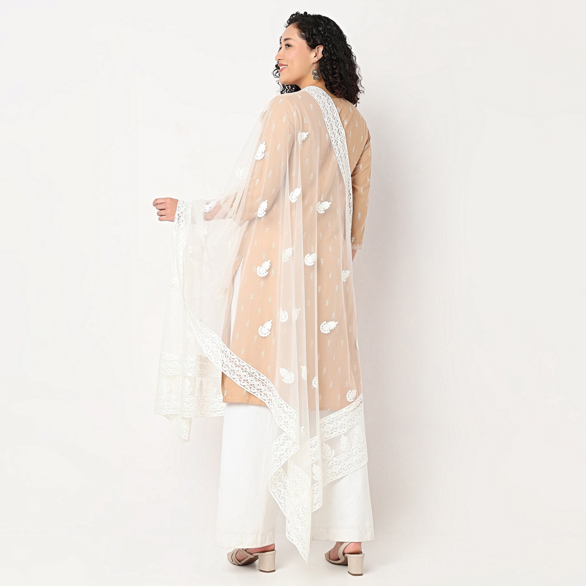 Embroidered Polyster Dupatta