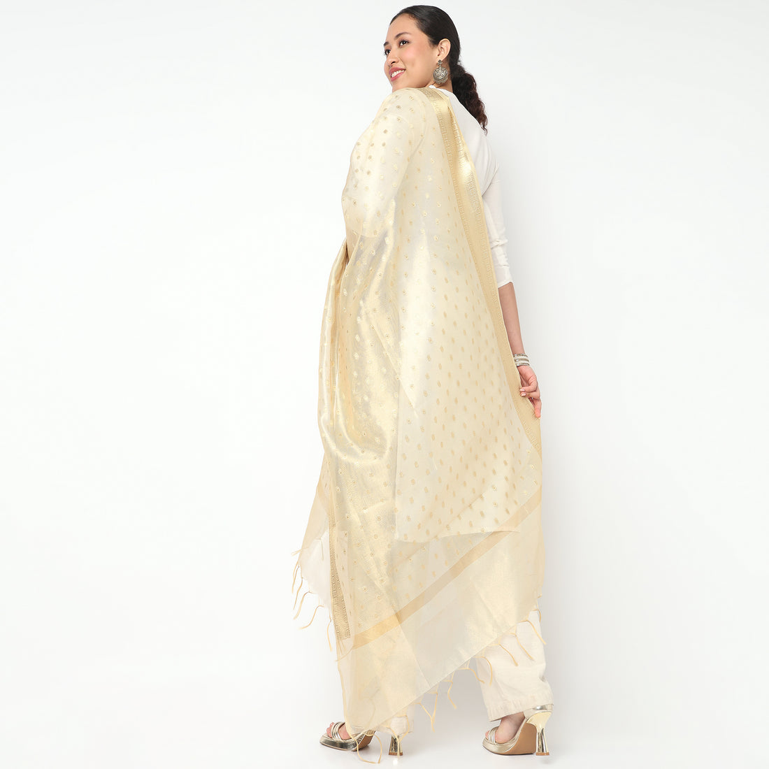 Tissue Jacquard Dupatta