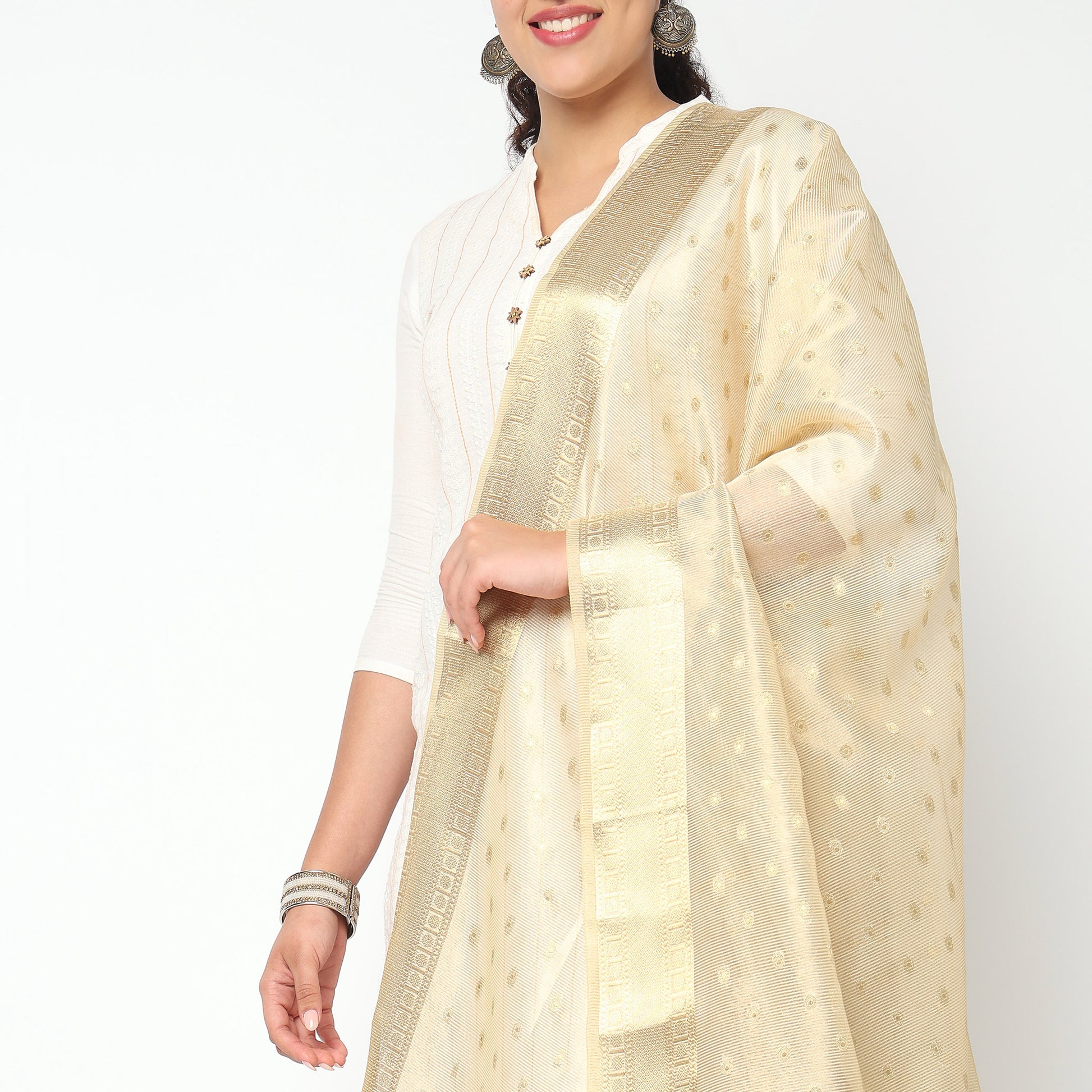 Tissue Jacquard Dupatta