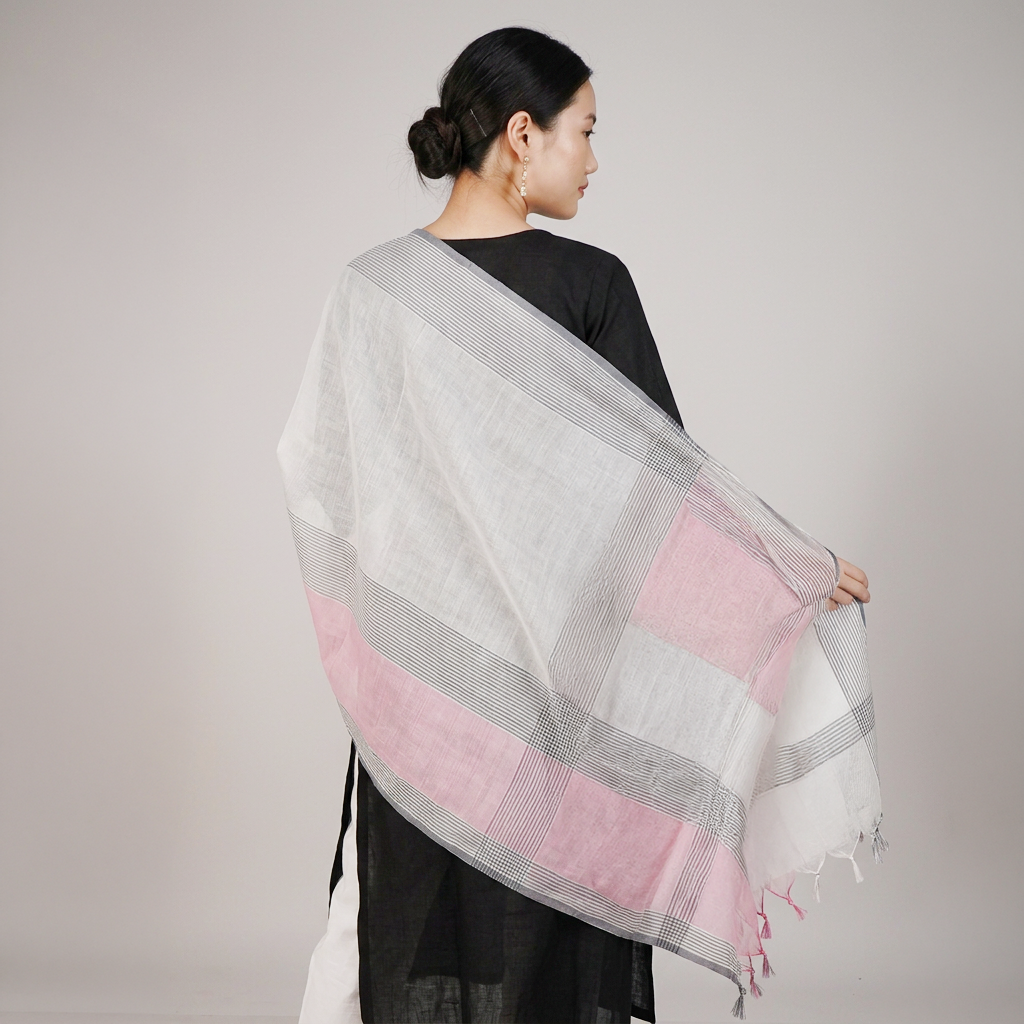 Striped Chanderi Dupatta