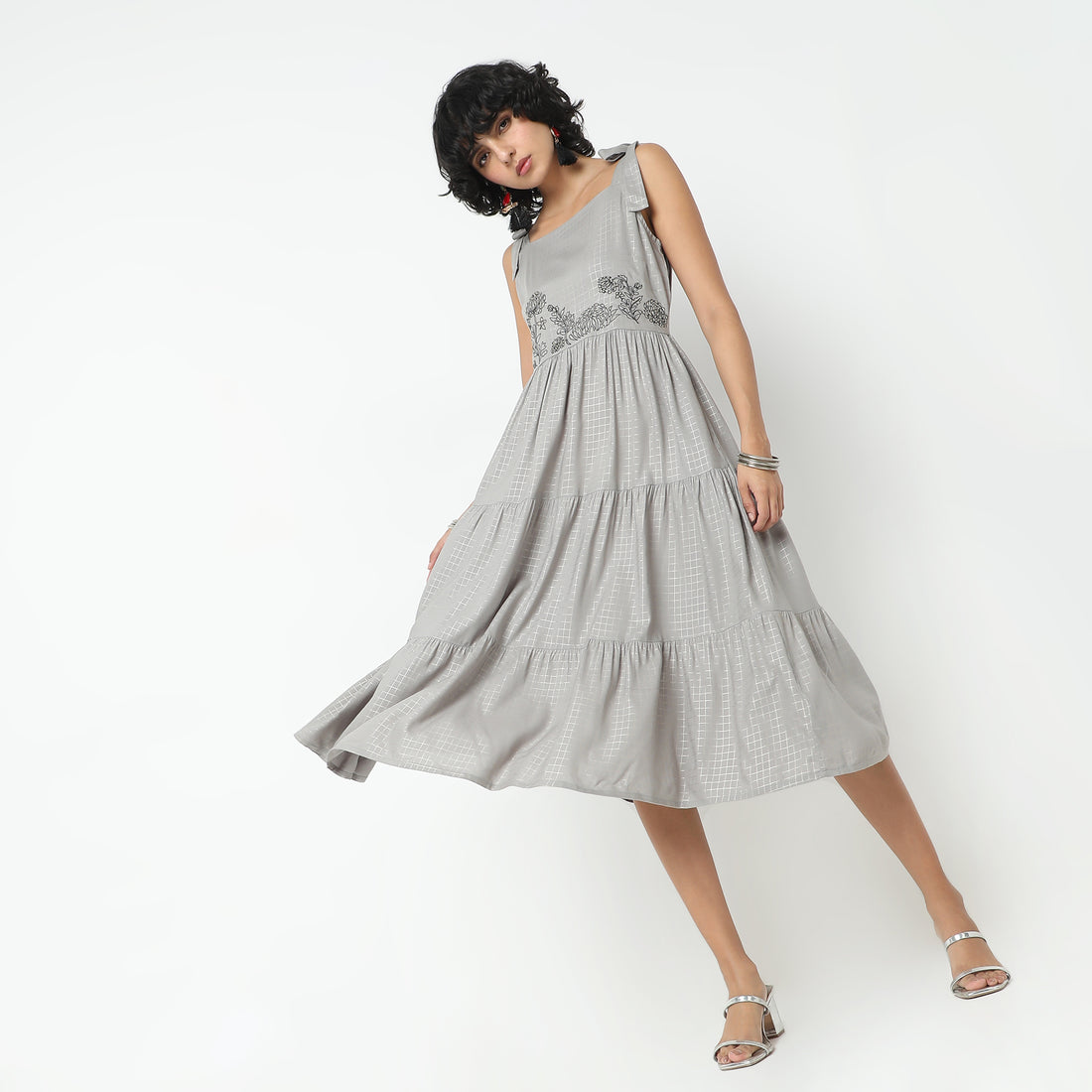 Straight Fit Solid Dress