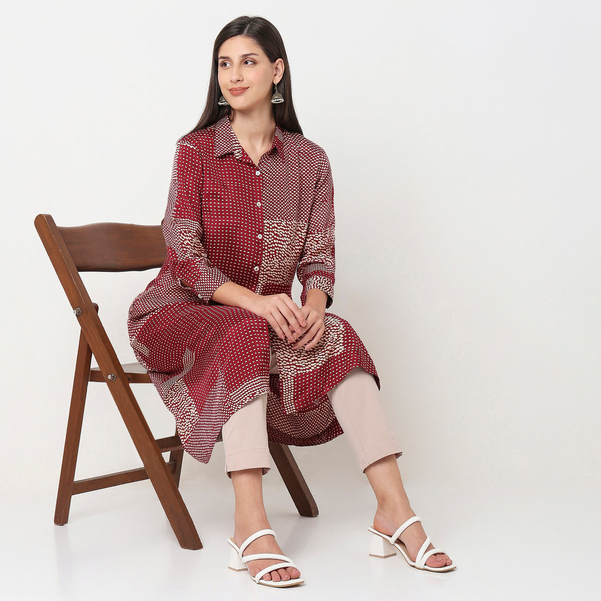 Straight Fit Printed Kurta