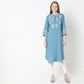 Straight Fit Embellished Kurta