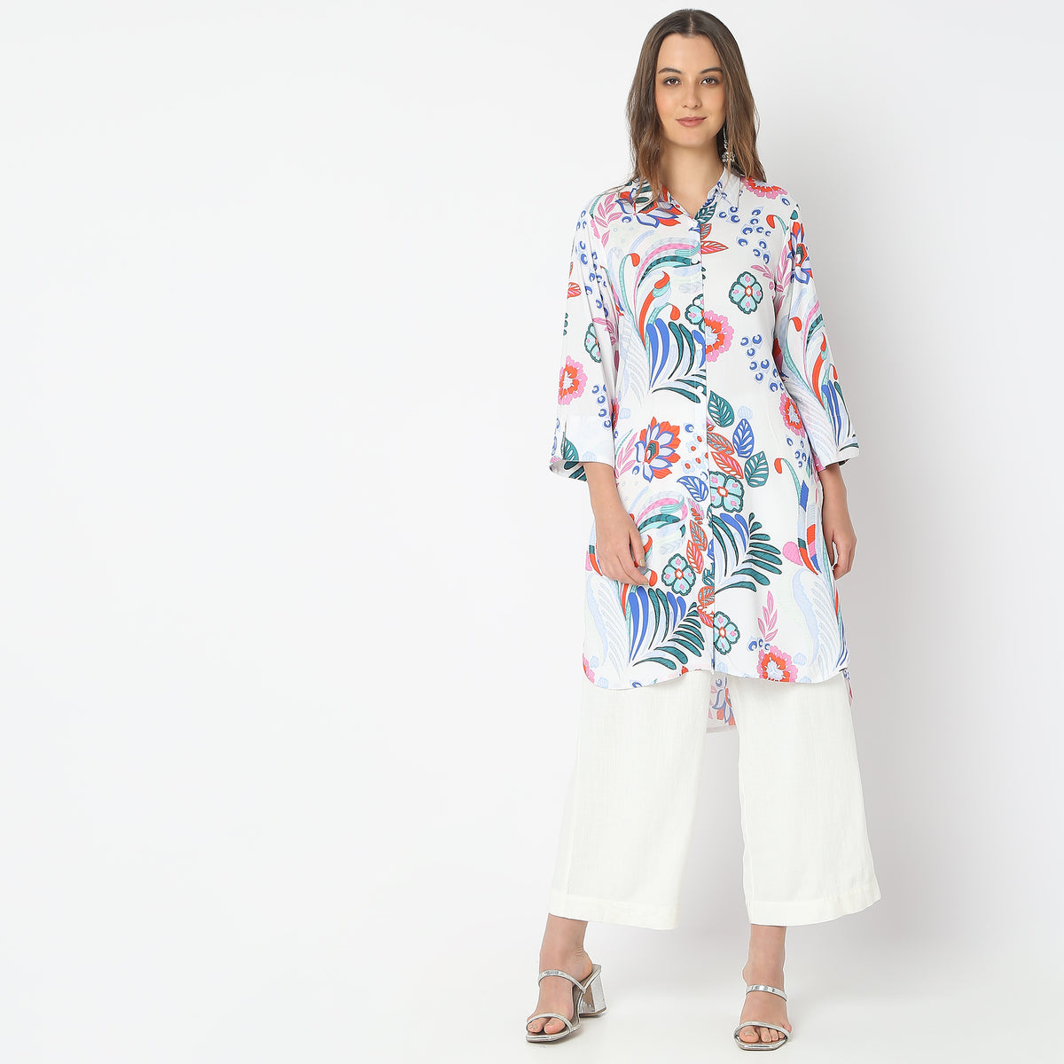 Flare Fit Printed Tunic