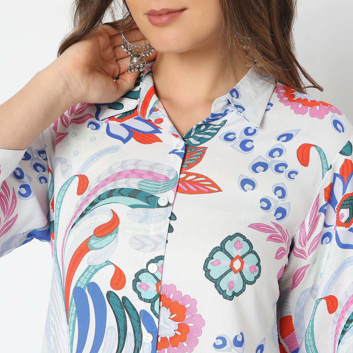 Flare Fit Printed Tunic