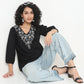 Regular Fit Embroidered Top
