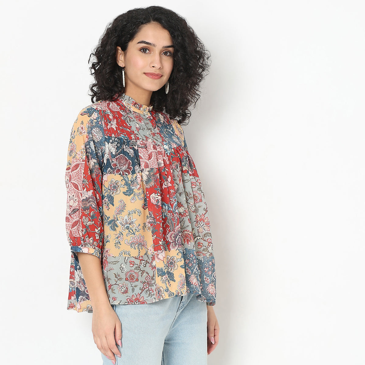 Regular Fit Printed Top