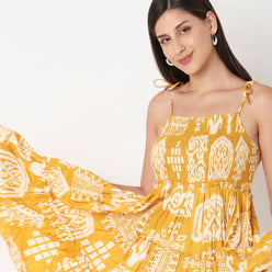 Flare Fit Printed Kurta