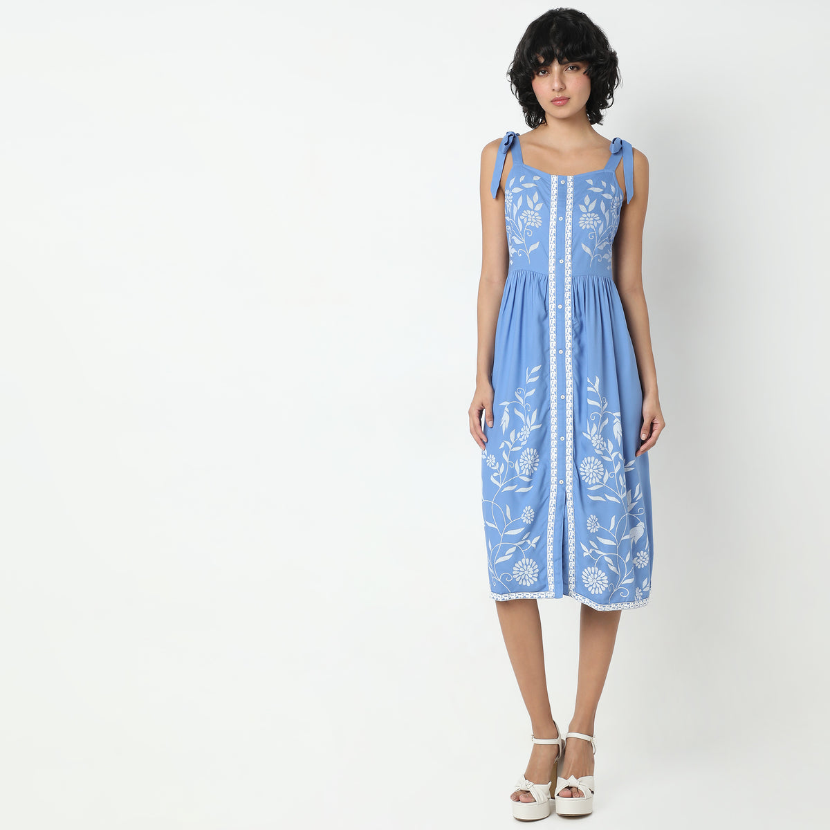 Regular Fit Printed Dress