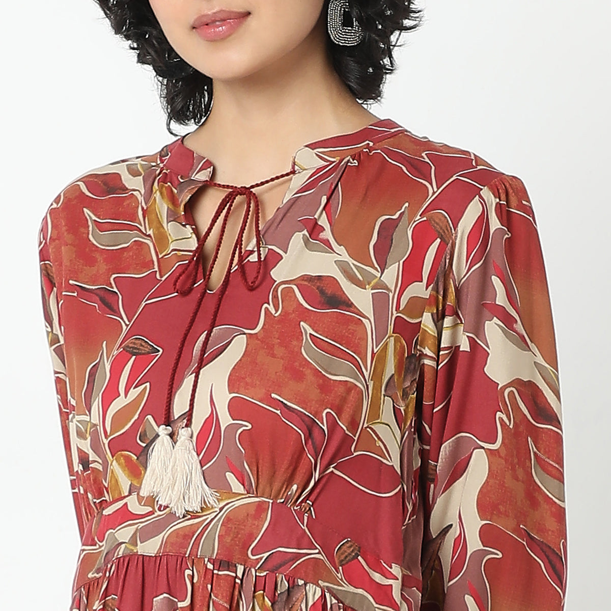 Flare Fit Printed Kurta