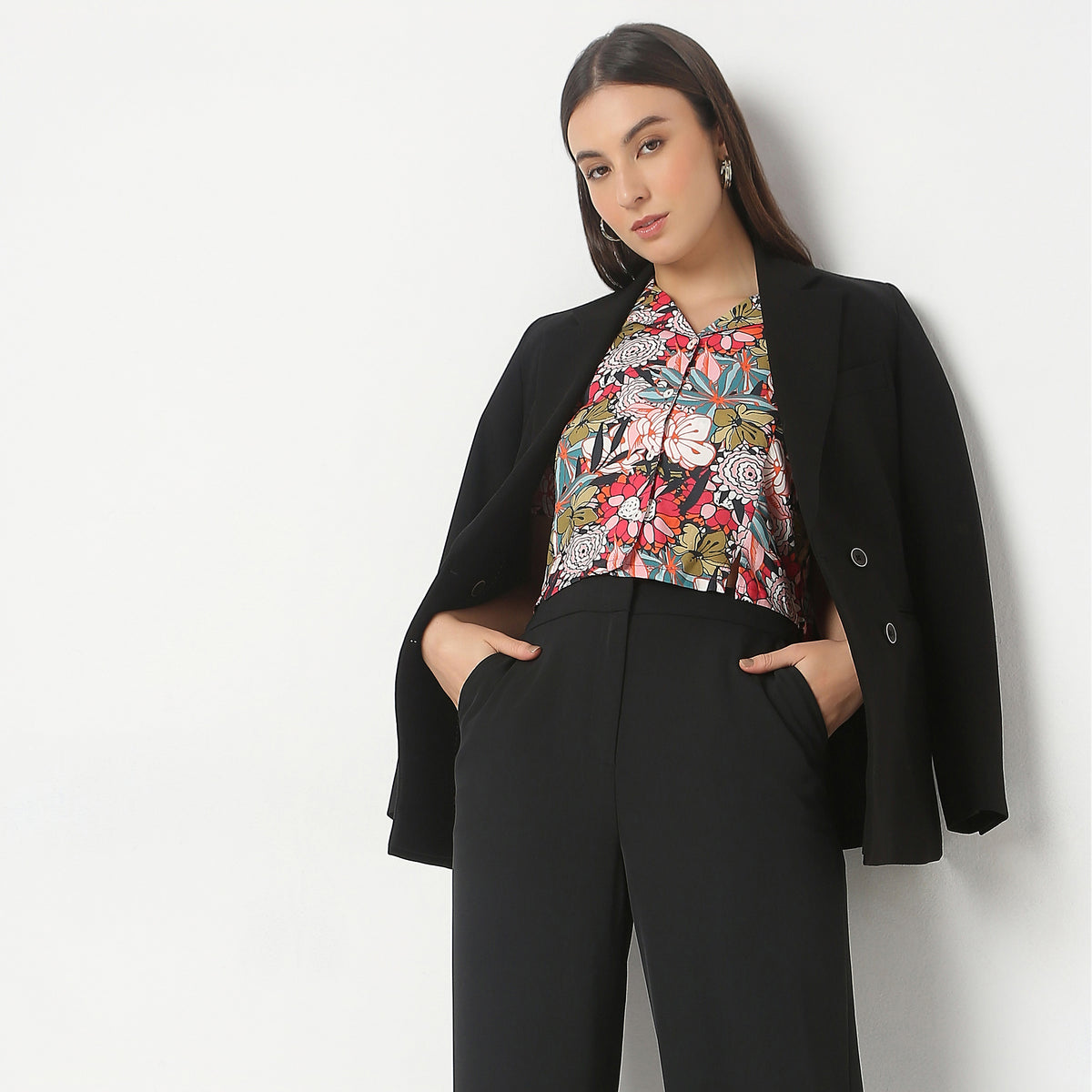 Regular Fit Printed Crop Top