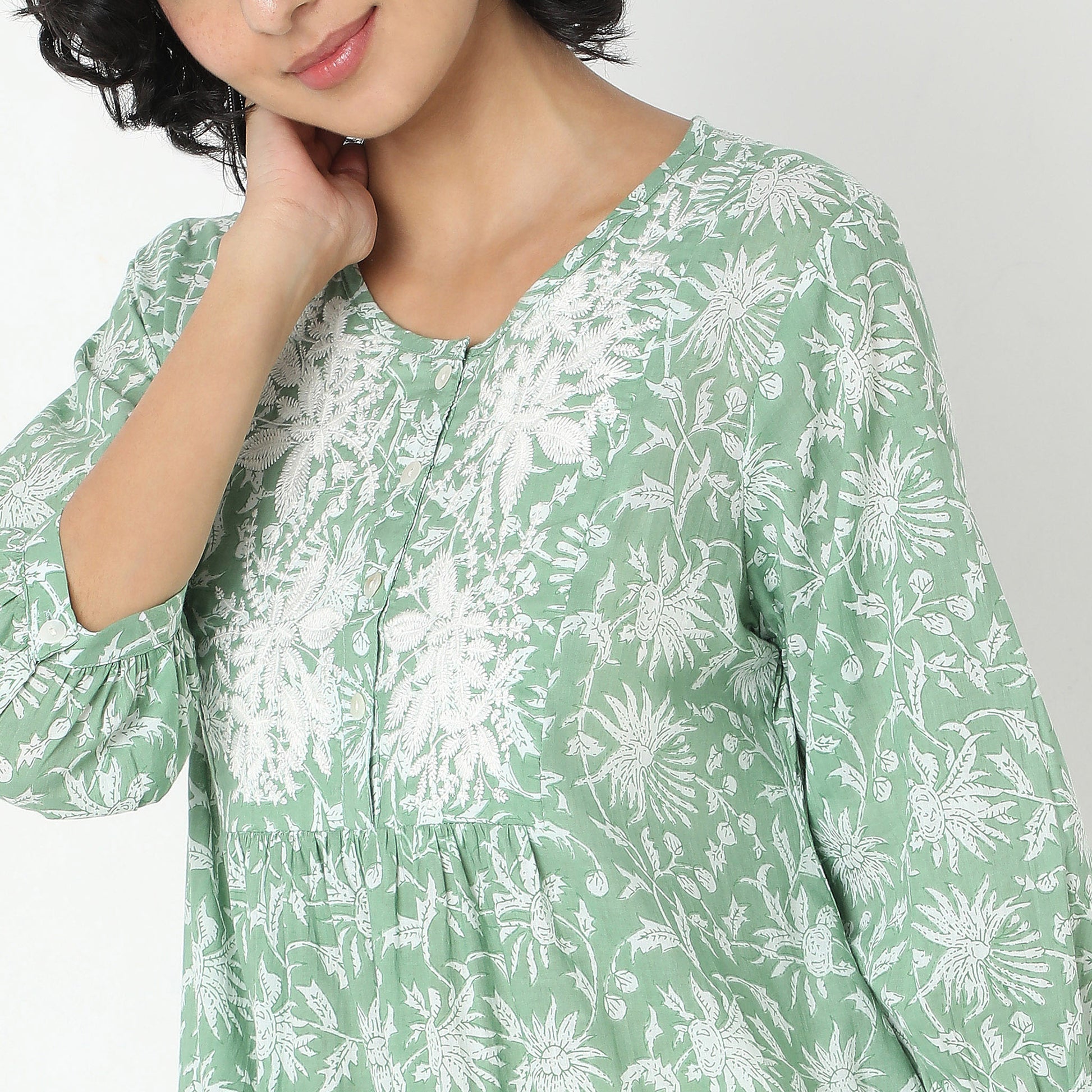 Flare Fit Printed Dress