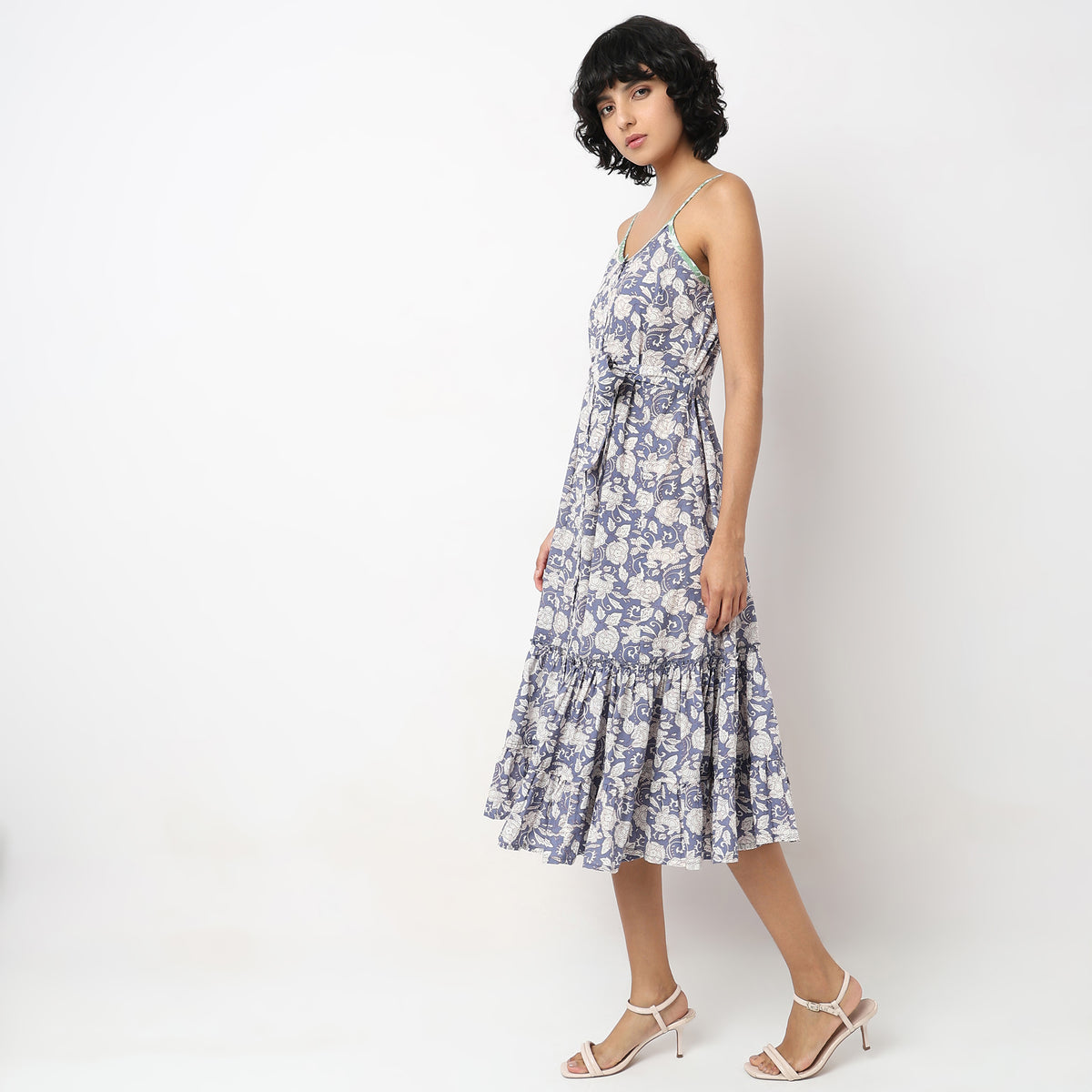 Flare Fit Printed Dress