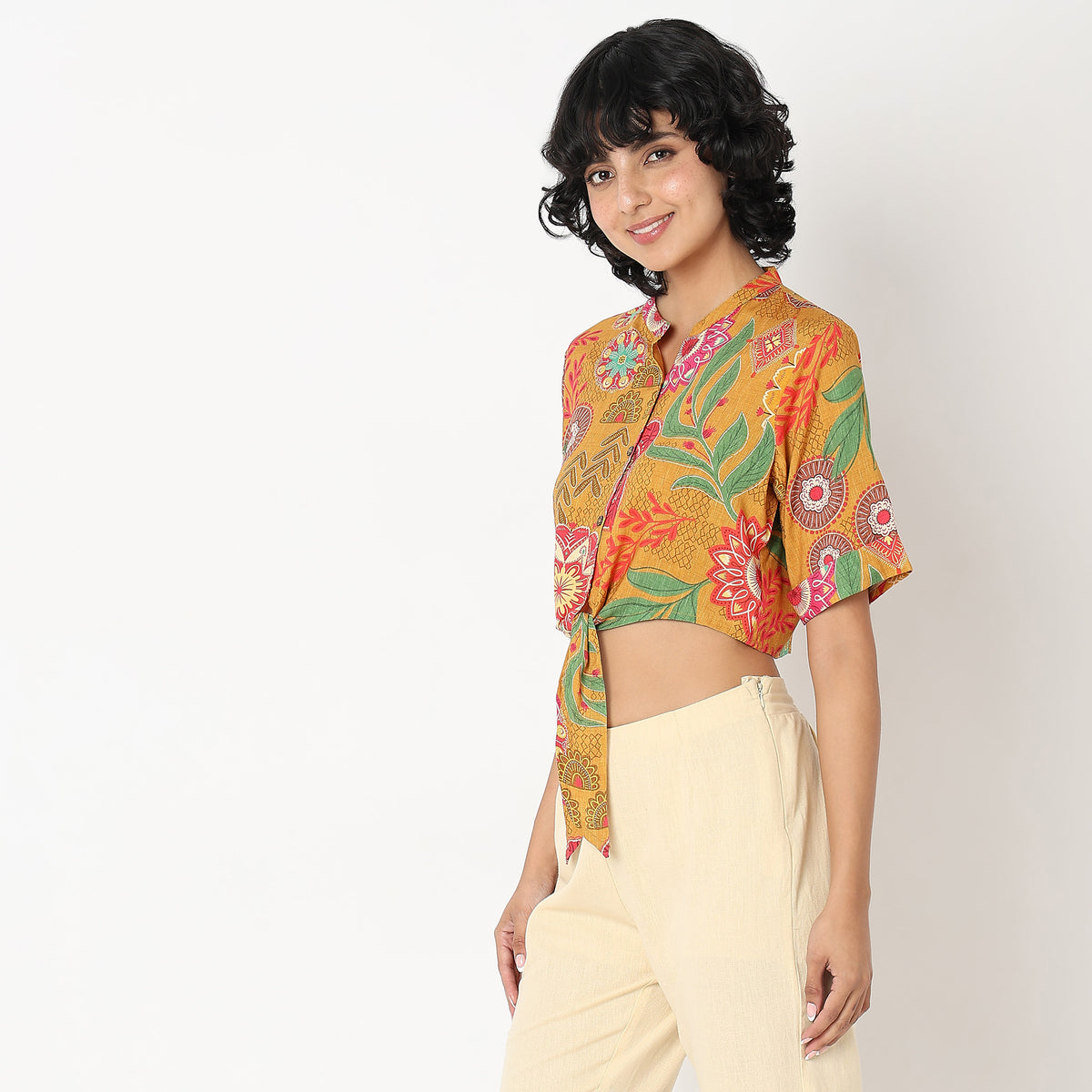 Regular Fit Printed Top