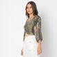 Regular Fit Printed Crop Top