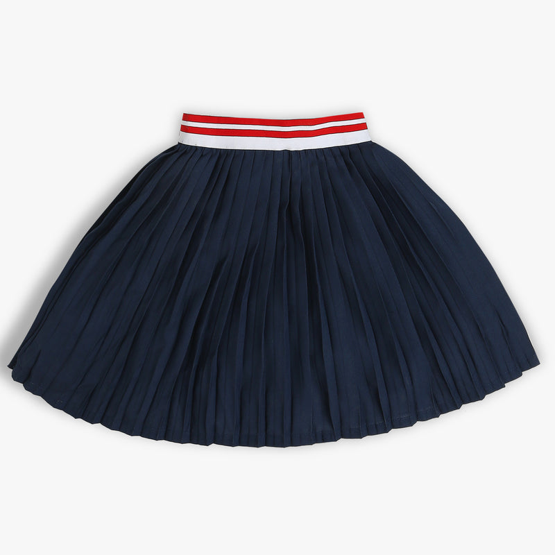 Girls Flare Fit Solid Skirts