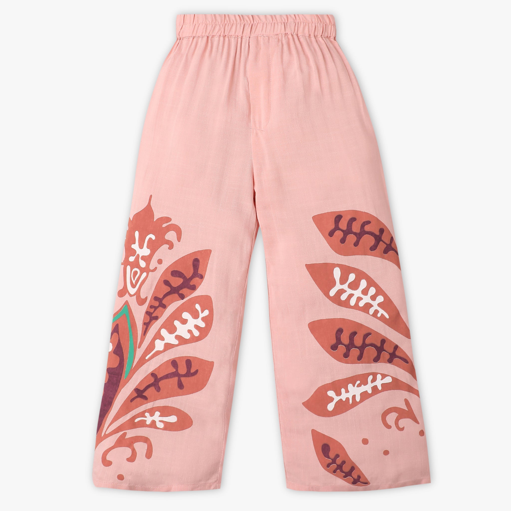 Girls Full Length Placement Print Palazzos