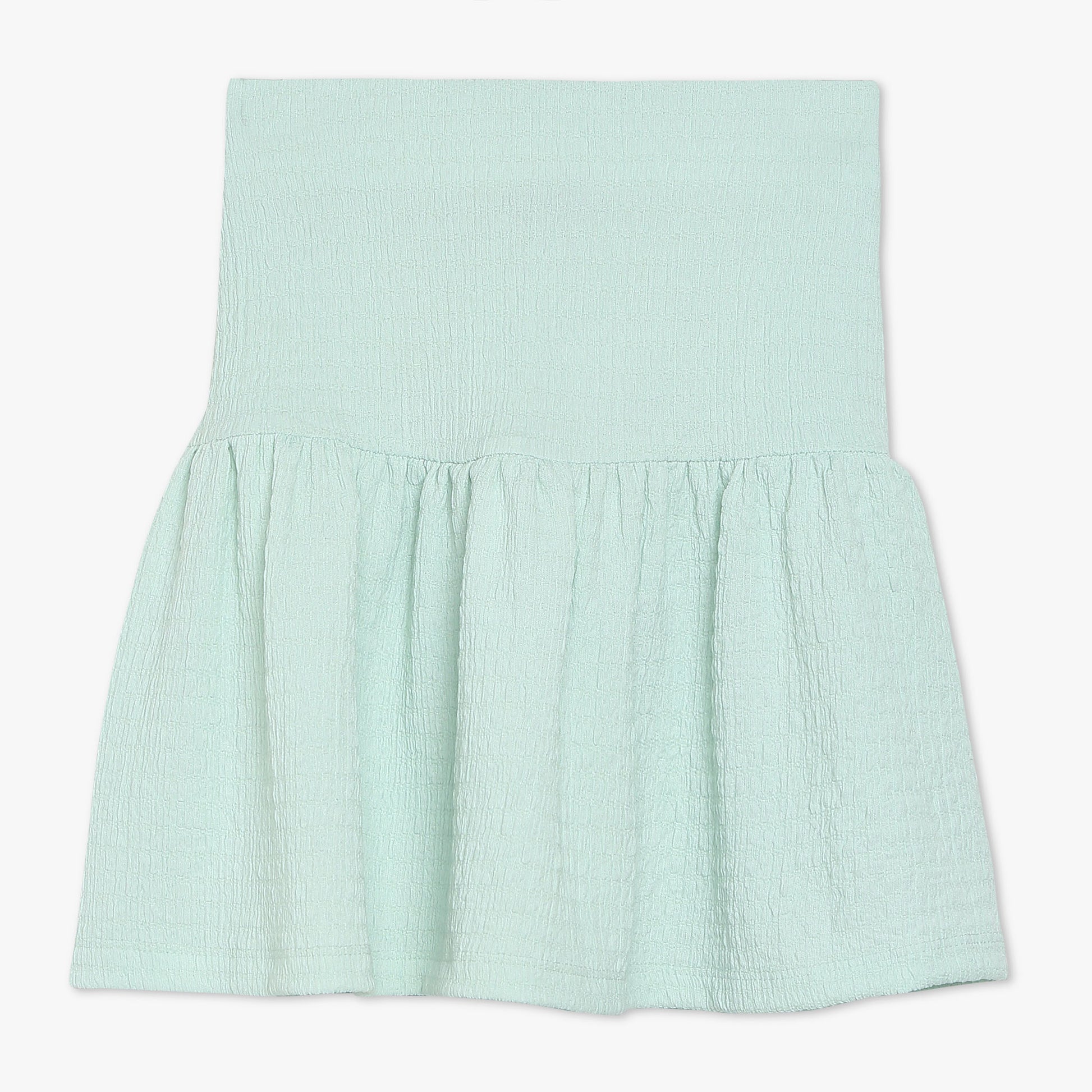 Girls Above Knee Solid Skirt