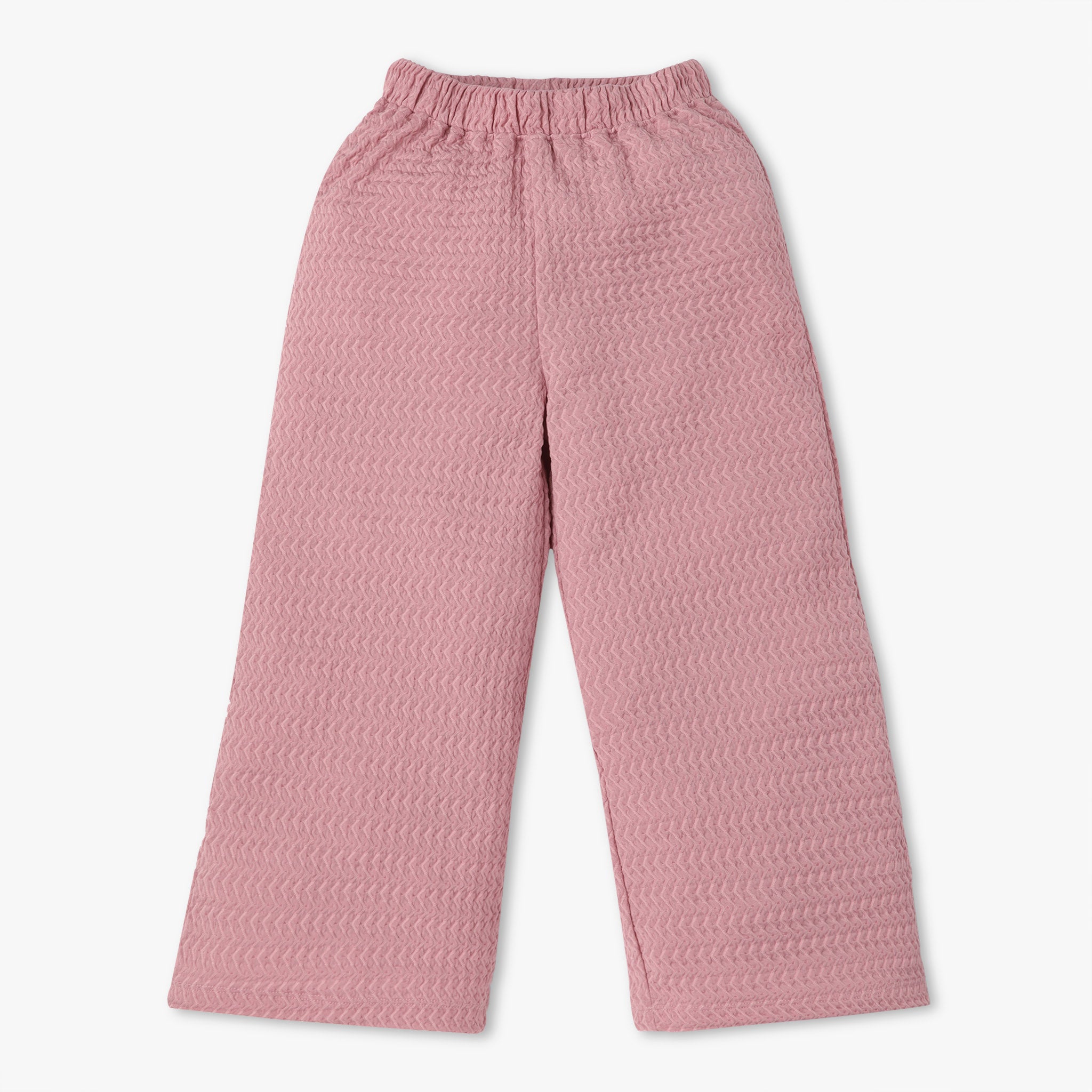 Girls Solid Mid Rise Palazzos