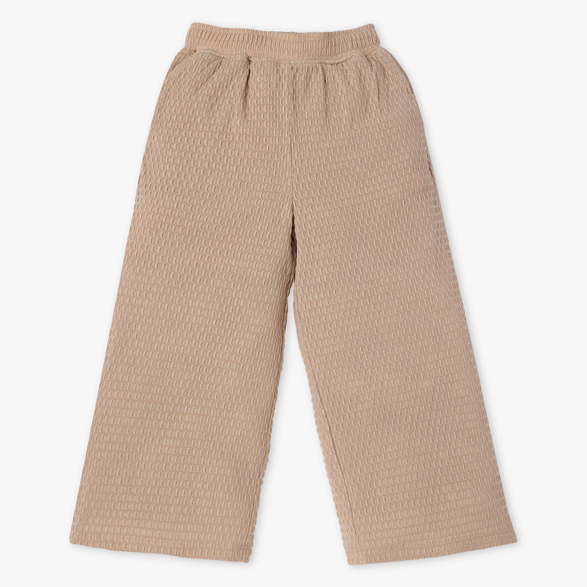 Girls Solid Mid Rise Palazzos