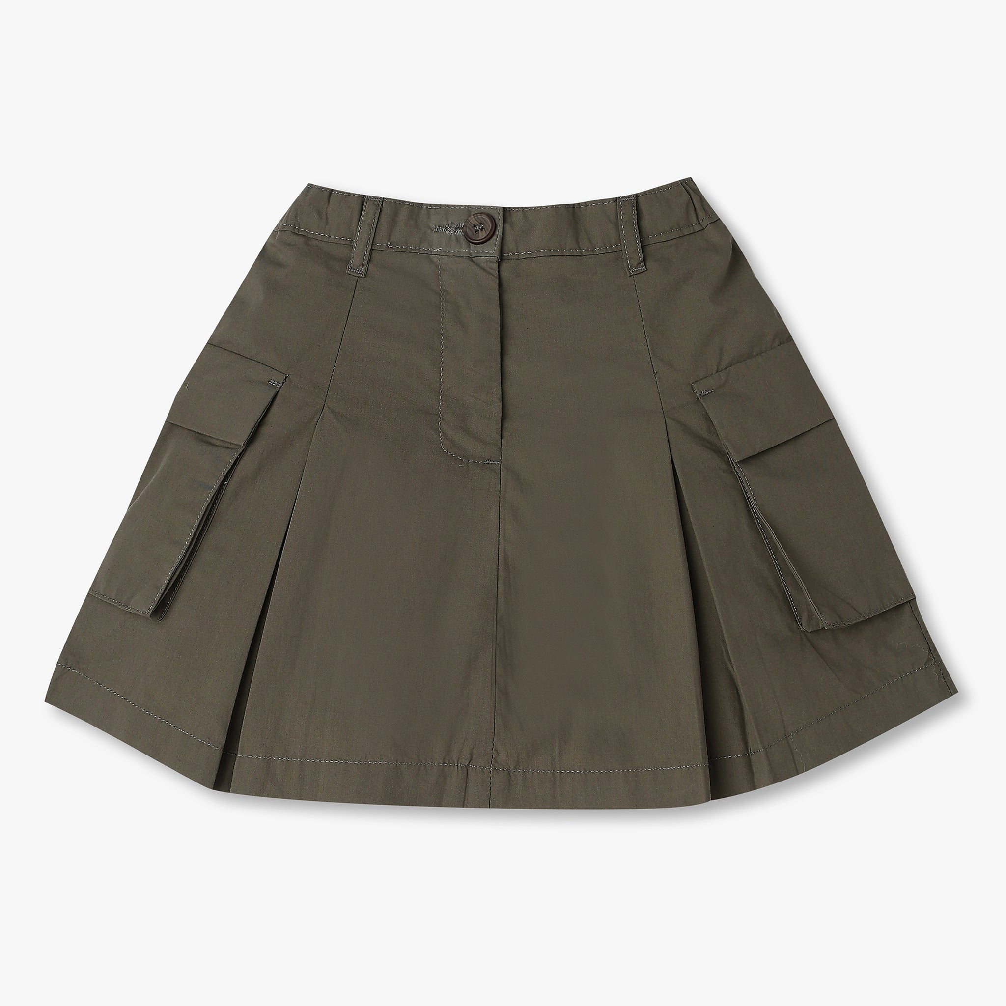 Girls Solid Skirt 