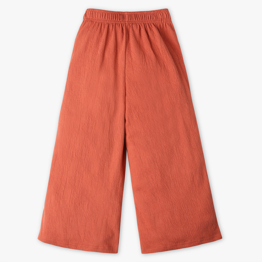Girls Wide Leg Solid Regular Length Mid Rise Palazzos