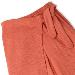 Girls Wide Leg Solid Regular Length Mid Rise Palazzos